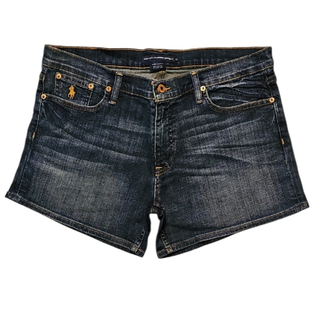 🏇Ralph Lauren Sport Blue Jean Shorts. Women's Size: Waist 32/12x04 Inseam.